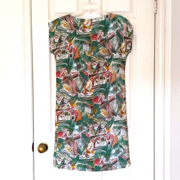 NWOT. Zara Colorful Patterned Midi Sleeveless Summer Dress. - Picture 2 of 4
